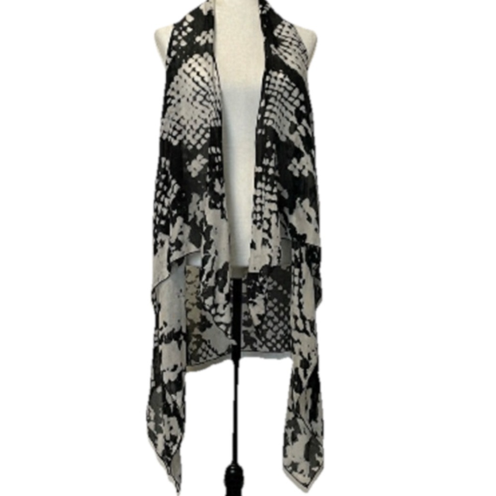 Light Bathing Suit Cover Up Black and White